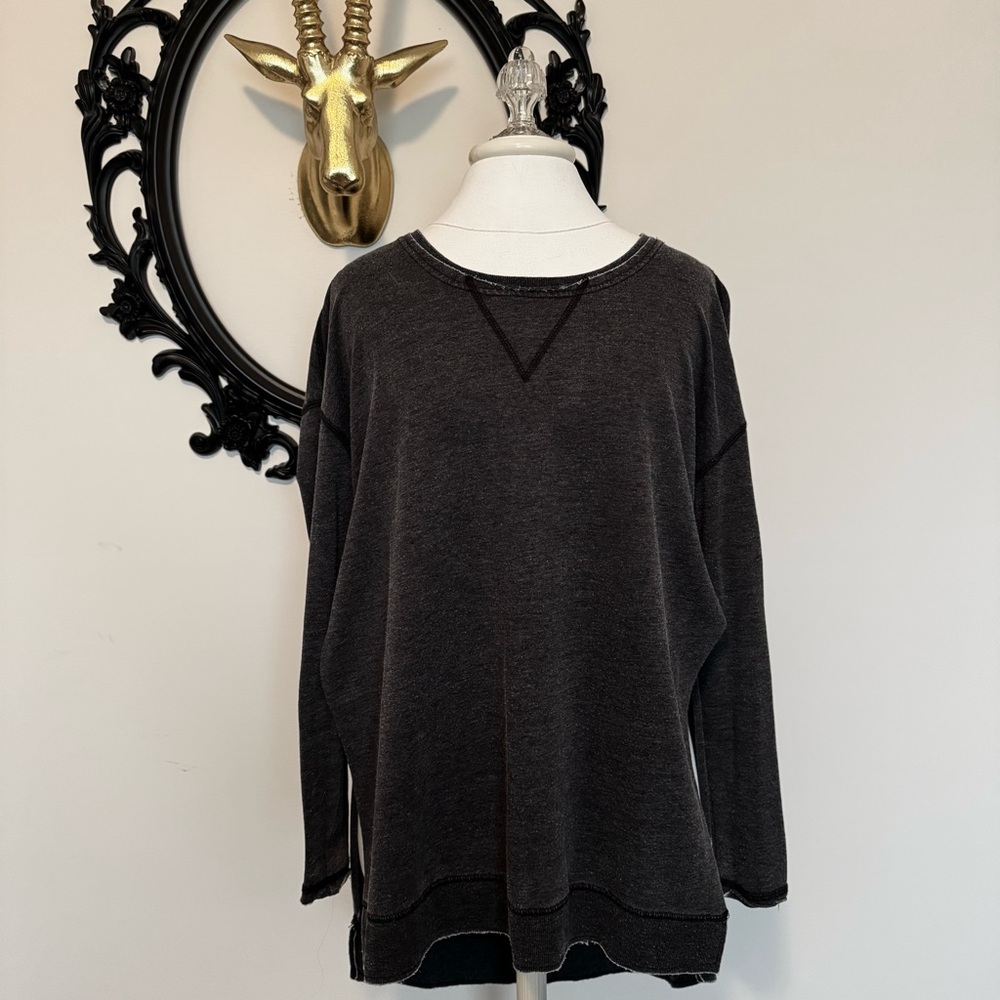 Z Supply Charcoal Colored Long Sleeve Shirt
